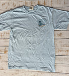 Short Sleeve Palm Beach Day T-shirt, Chambray