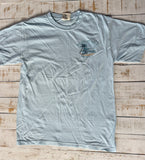 Short Sleeve Palm Beach Day T-shirt, Chambray