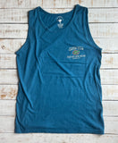 Unisex Gator Club Tank Top, Pacific Blue