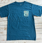 Short Sleeve Four Corners T-shirt, Pacific Blue