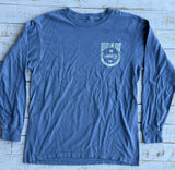 Long Sleeve Bonefish Logo T-shirt, Broadway Blue