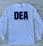 Long Sleeve "Drink Every Afternoon" T-shirt, White
