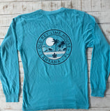 Long Sleeve Turtle Beach T-shirt, Lagoon Blue