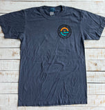 Short Sleeve Circle Sunset T-shirt, Navy
