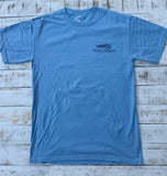 Short Sleeve Margarita Beach T-shirt, Blue Crush