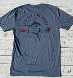 Short Sleeve Gone Fishing T-shirt, Heather Flint Blue