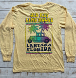 Long Sleeve Wayne's Hot Rod T-shirt, Butter