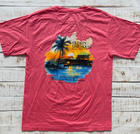 Short Sleeve KL on the Water T-shirt, Coral