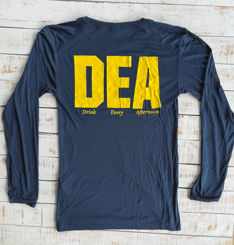 Long Sleeve DEA Dry-fit Shirt, Navy