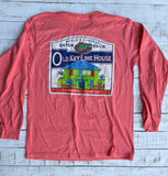 Long Sleeve 2026 Gator Club House T-shirt, Sunset Orange