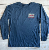 Long Sleeve Bonefish Americana T-shirt, Indigo
