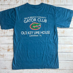 Short Sleeve Gator Club T-shirt, Pacific Blue