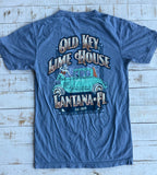 Short Sleeve Mermaid on Hot Rod T-shirt, Broadway Blue