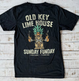 Short Sleeve Tiki Man T-shirt, Black