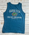 Unisex Gator Club Tank Top, Pacific Blue