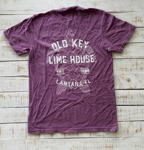 Short Sleeve Tonal Turtle T-shirt, Garnet