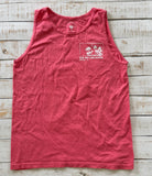 Unisex Summer Moon Tank Top, Coral