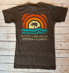Short Sleeve Sun Rays T-shirt, Heather Brown