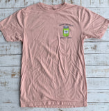 Short Sleeve Save Water Drink Keylime T-shirt, Bellini Pink