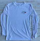 Long Sleeve Lantana Fishing Derby Dryfit, White