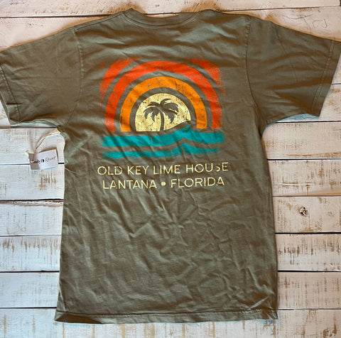 Short Sleeve Sun Rays T-shirt, Khaki