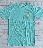 Short Sleeve Save Water Drink Keylime T-shirt, Chill Blue
