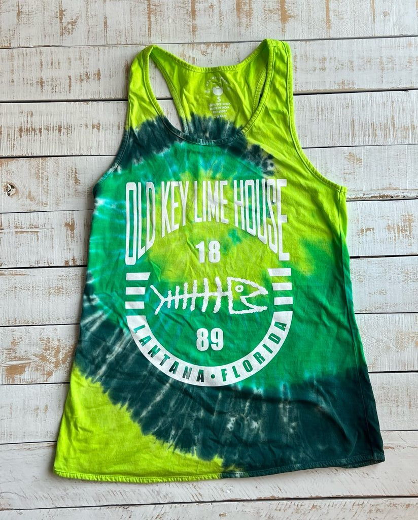 Unisex Tie Dye Tank Top, Green Swirl – Old Key Lime House Gift Shop