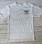 Short Sleeve Kingfish Fishing Team Dry-fit, White
