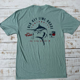Short Sleeve Gone Fishing T-shirt, Heather Sage