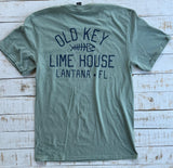Short Sleeve Vintage OKLH T-shirt, Laurel Green
