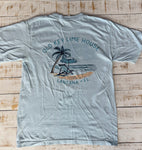 Short Sleeve Palm Beach Day T-shirt, Chambray