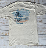 Short Sleeve Palm Beach Day T-shirt, Ivory