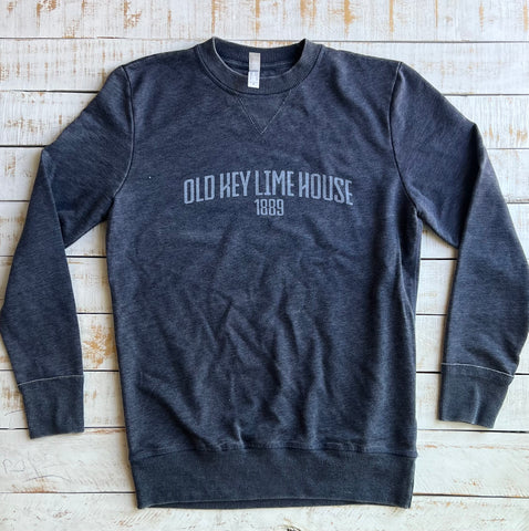 Old Key Lime House 1889 Pullover Sweatshirt, Washed Navy