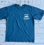 Short Sleeve Old House Hot Rod T-shirt, Pacific Blue