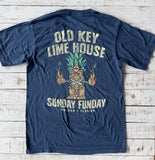Short Sleeve Tiki Man T-shirt, Indigo