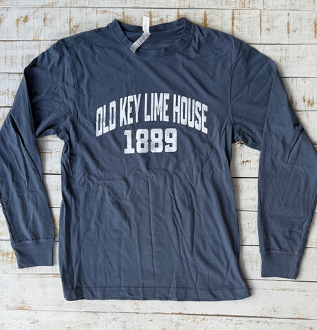 Long Sleeve OKLH 1889 T-shirt, Blue Jean