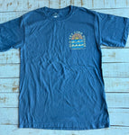 Short Sleeve Sun and Surf T-shirt, Broadway Blue