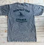 Short Sleeve Respect Locals T-shirt, Indigo