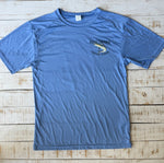 Short Sleeve Kingfish Fishing Team Dry-fit, Bimini Blue