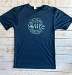 Short Sleeve Fishing Derby Dry-fit Shirt, Navy