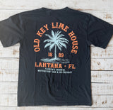 Short Sleeve Lantana Palms T-shirt, Blackout