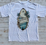 Short Sleeve Surf Board T-shirt, White