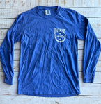 Long Sleeve Bad to the Bonefish T-shirt, Flo Blue