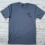Short Sleeve Gone Fishing T-shirt, Heather Flint Blue