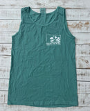 Unisex Summer Moon Tank Top, Seafoam