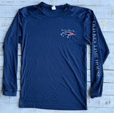 Long Sleeve Lantana Fishing Derby Dryfit, Navy