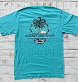 Short Sleeve Margarita Beach T-shirt, Island Blue