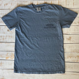 Short Sleeve OKLH Map T-shirt, Blue Jean