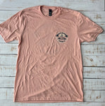 Short Sleeve OKLH Hot Rod T-shirt, Dusty Peach