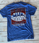 Short Sleeve "Fat Bottom Gulls" T-shirt, Flo Blue